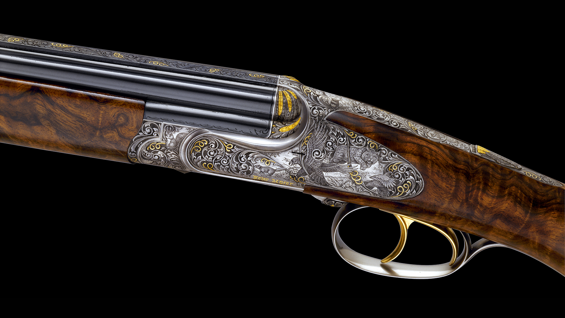 Weltweit kleinster und leichtester Peter Hofer Doppelbüchsdrilling