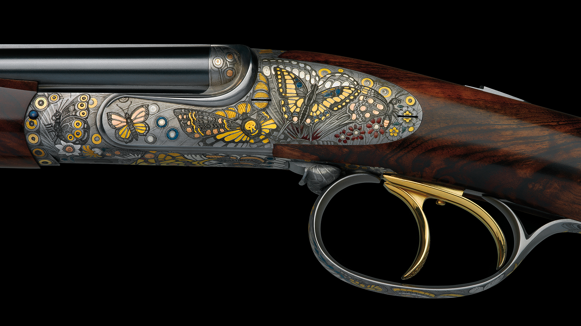 Peter Hofer weltweit kleinste und leichteste Doppelbüchse mit einem Rekordgewicht von 0,9 kg